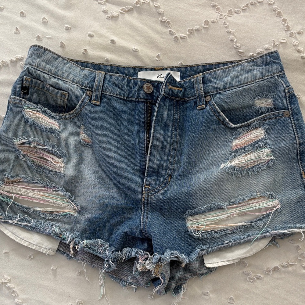 Distressed KanCan Denim Women Shorts